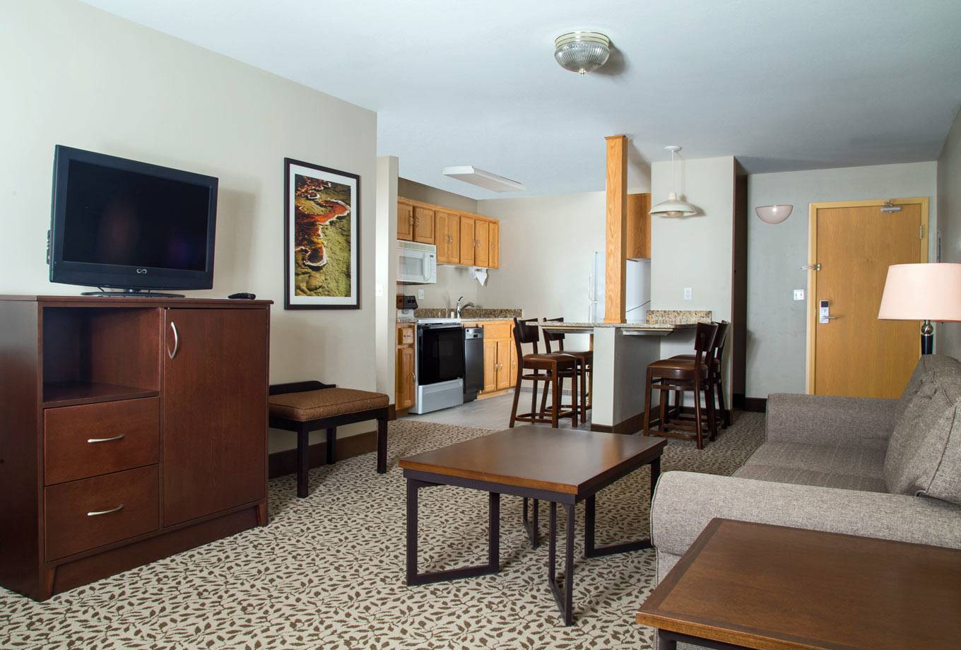 One bedroom family suite at Gray Wolf Inn and Suites