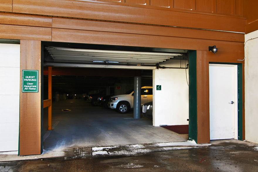 Heated underground parking at Gray Wolf Inn and Suites