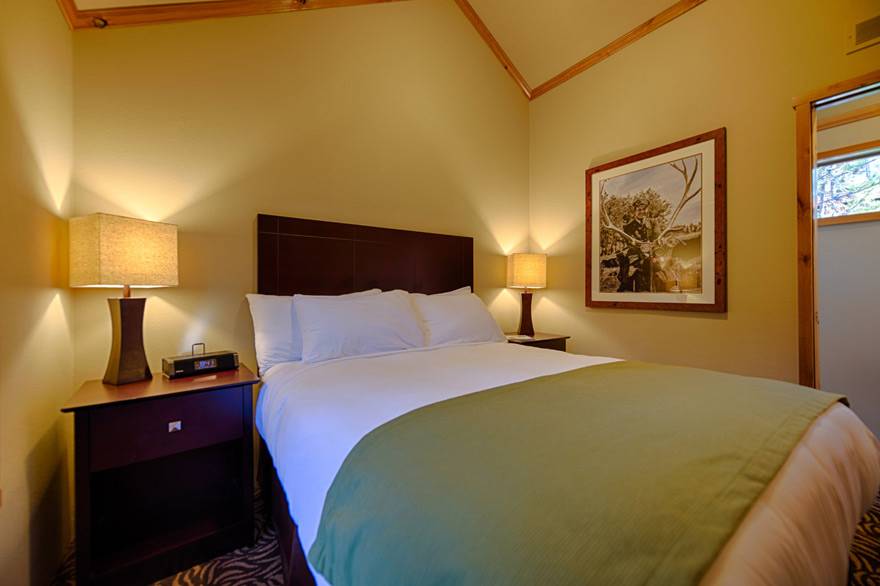 Yellowstone cabins feature a second bedroom, perfect for large families.