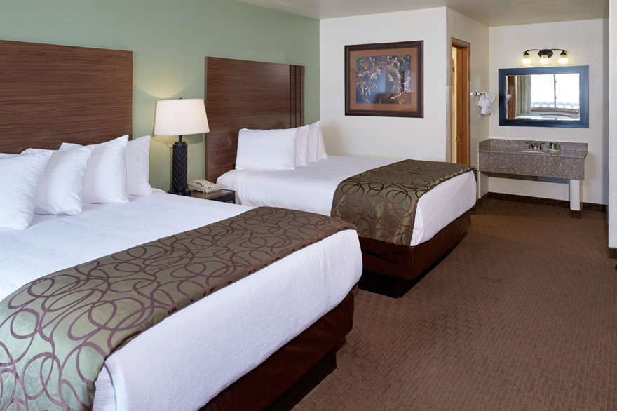 River View room with 2 Queen Beds at The Ridgeline Hotel at Yellowstone