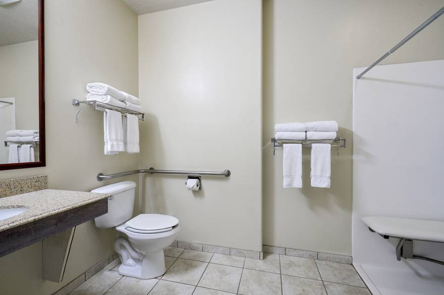 Yellowstone Park Hotel ADA Accessible Restroom with Roll-In Shower