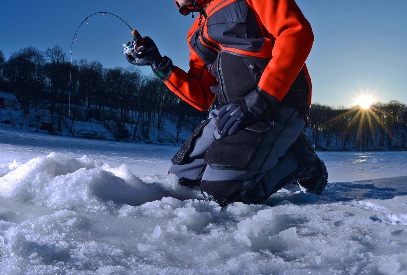 Yellowstone National Park ice fishing