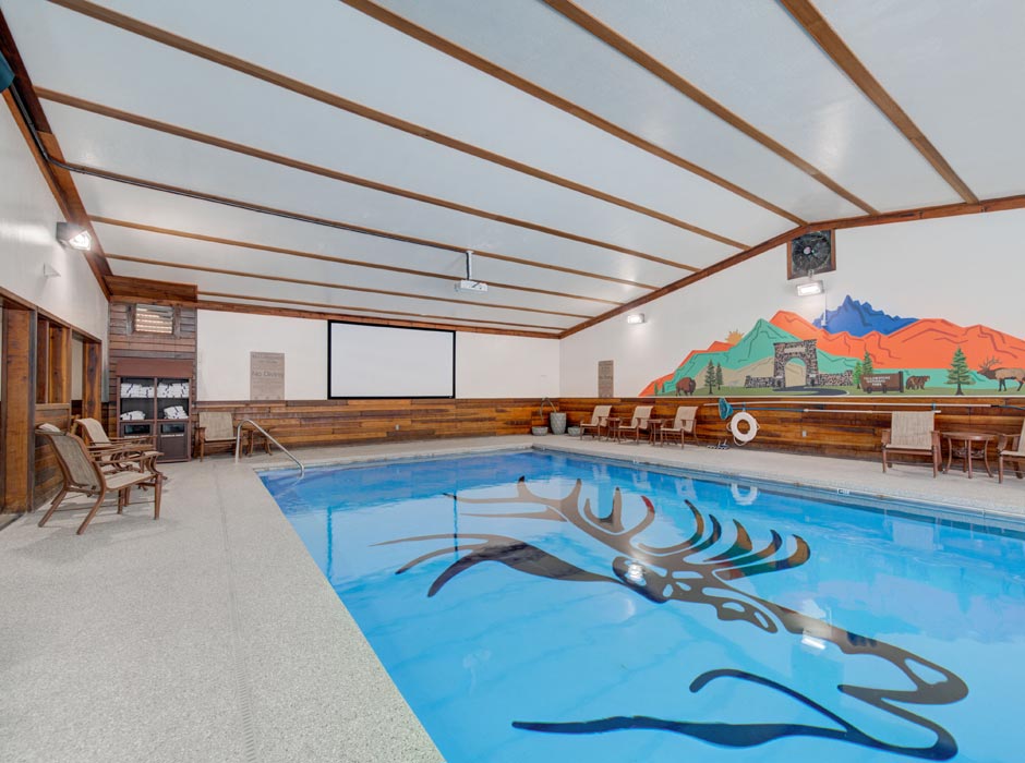 Indoor pool at The Ridgeline Hotel at Yellowstone