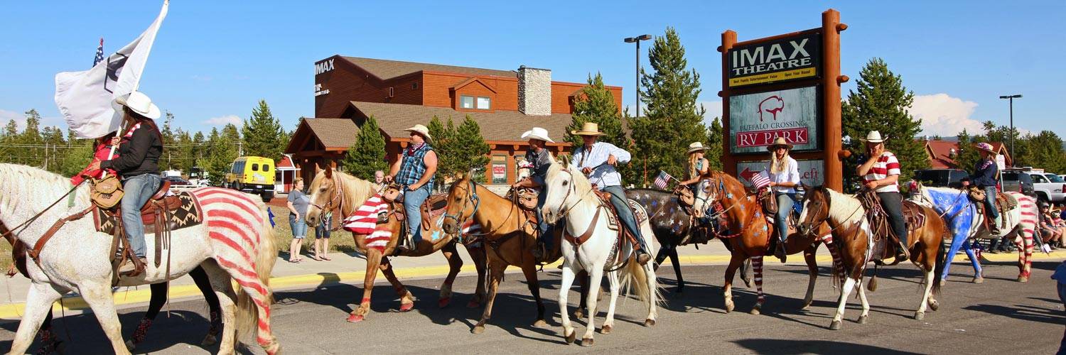 Independence Day parade in downtown West Yellowstone