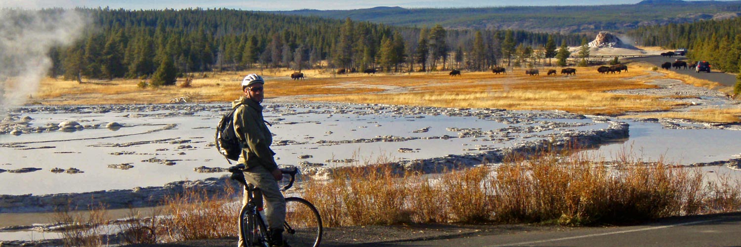 Fall cycling in Yellowstone National Park
