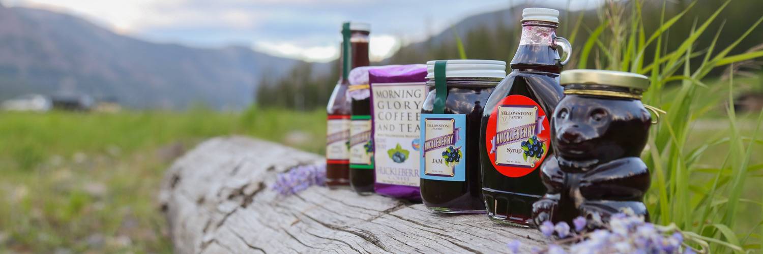 Yellowstone Park pantry good, huckleberry goods