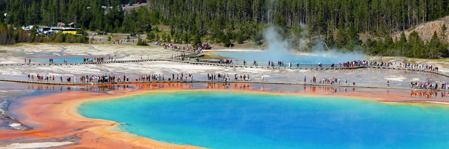 Grand Prismatic Spring in Yellowstone National Park