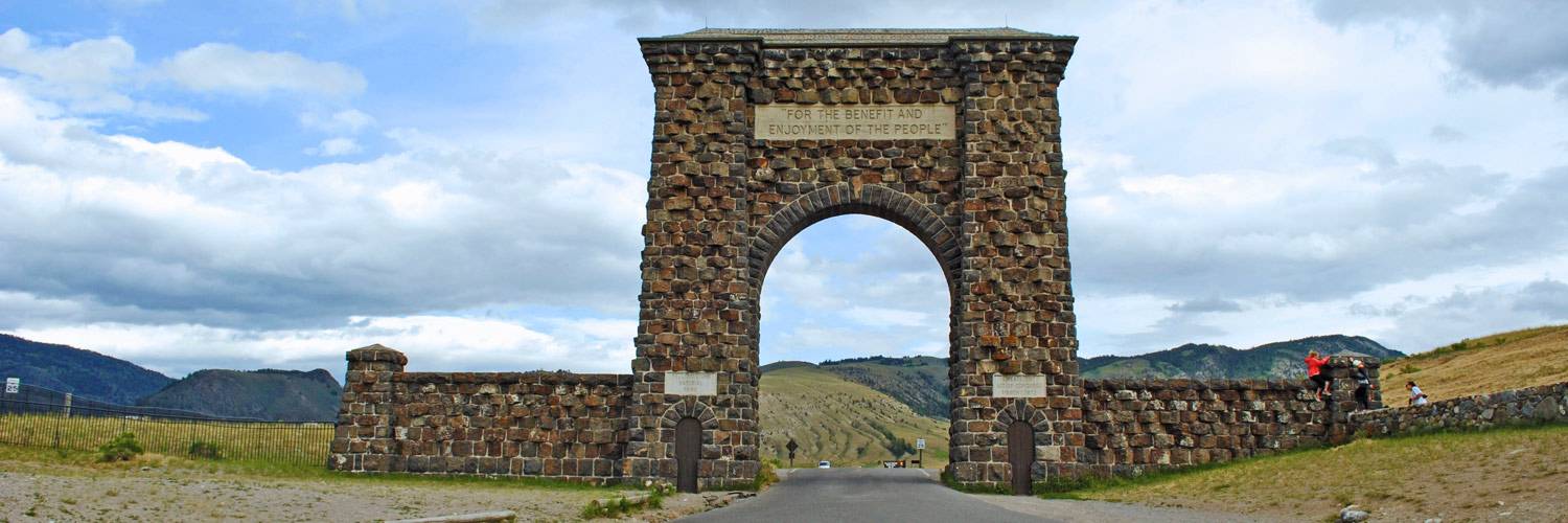 Roosevelt Arch at Yellowstone National Park