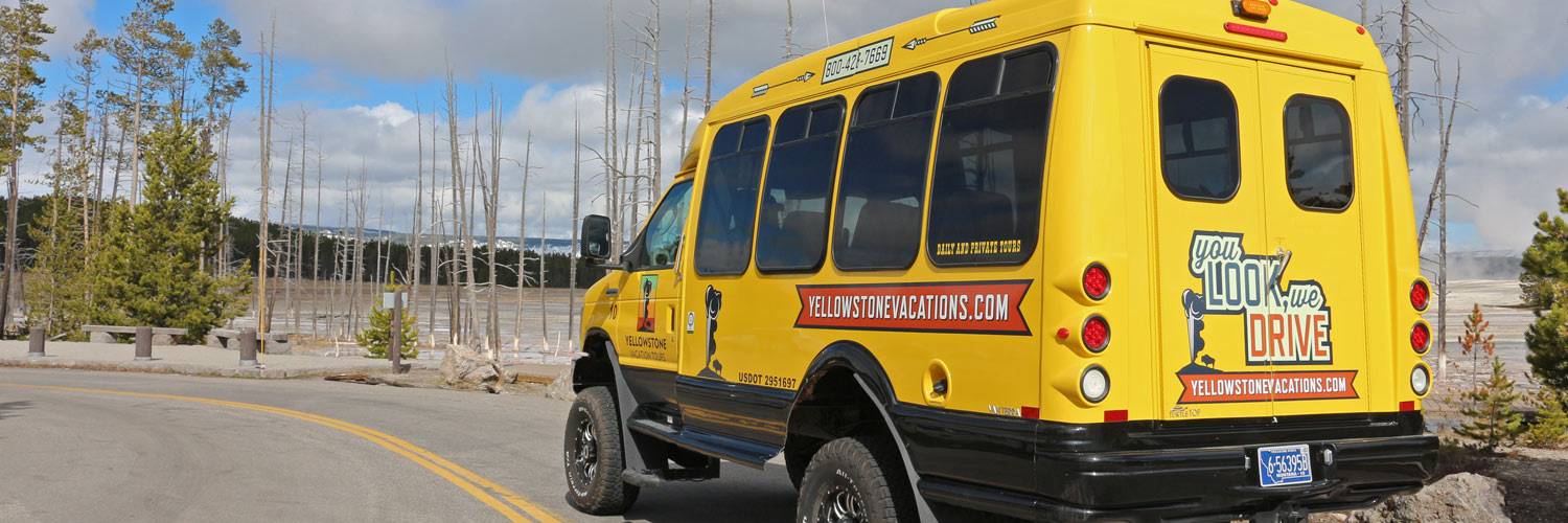 Yellowstone Vacation Tours summer bus tours near midway geyser basin