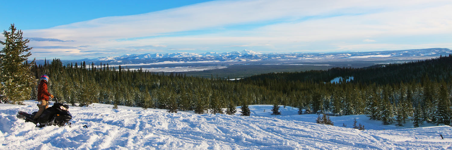 A West Yellowstone snowmobiler at Two Top Mountain