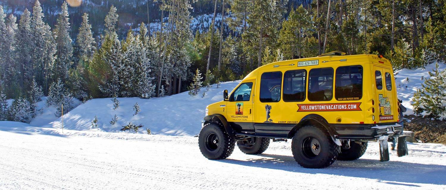 Snowcoach Tours of Yellowstone National Park with Yellowstone Vacation Tours