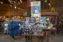 Merchandise displayed at Fishing Bridge Yellowstone Store