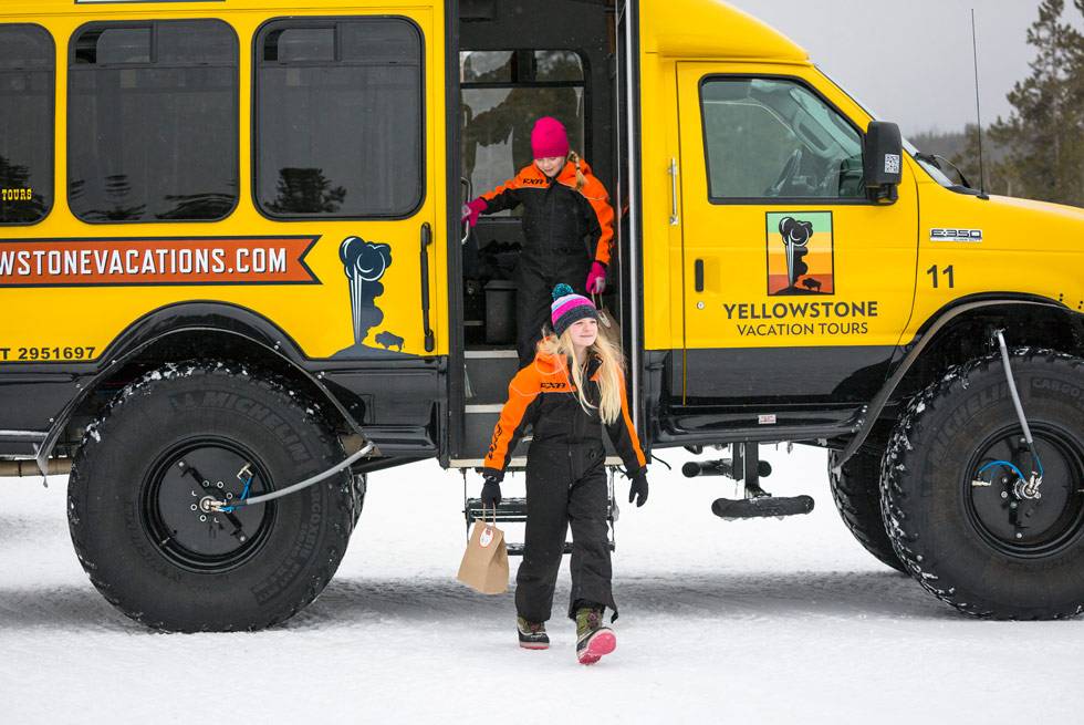 Yellowstone Vacations snowcoach tours