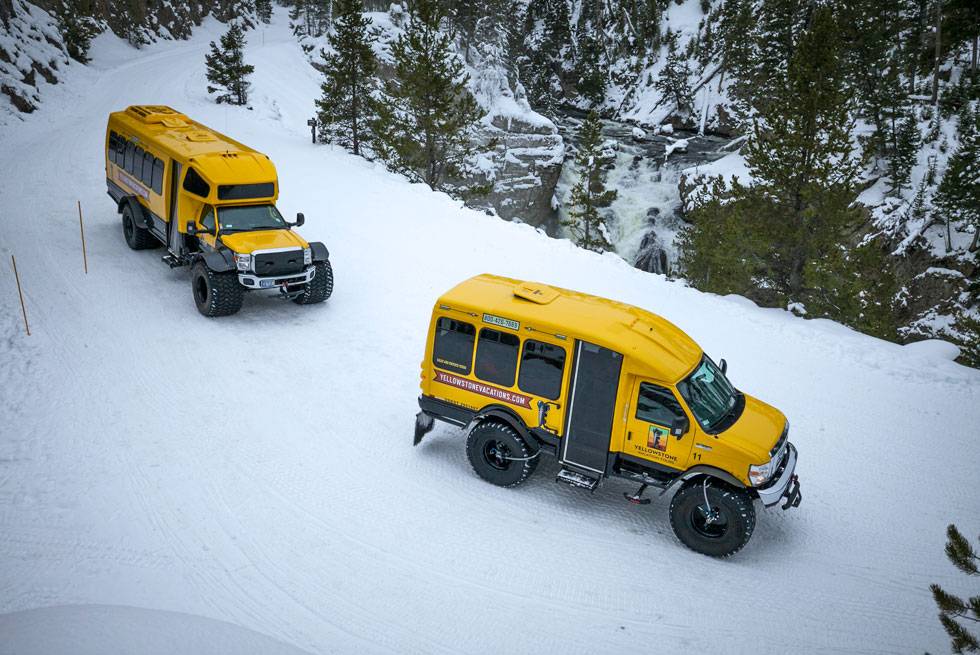Yellowstone Vacations snowcoach tours