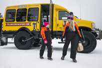 Kids of all ages love Yellowstone snow coach tours