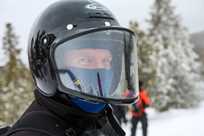 Do yourself a favor: pick up a balaclava to keep your face warm during your snowmobile tour.