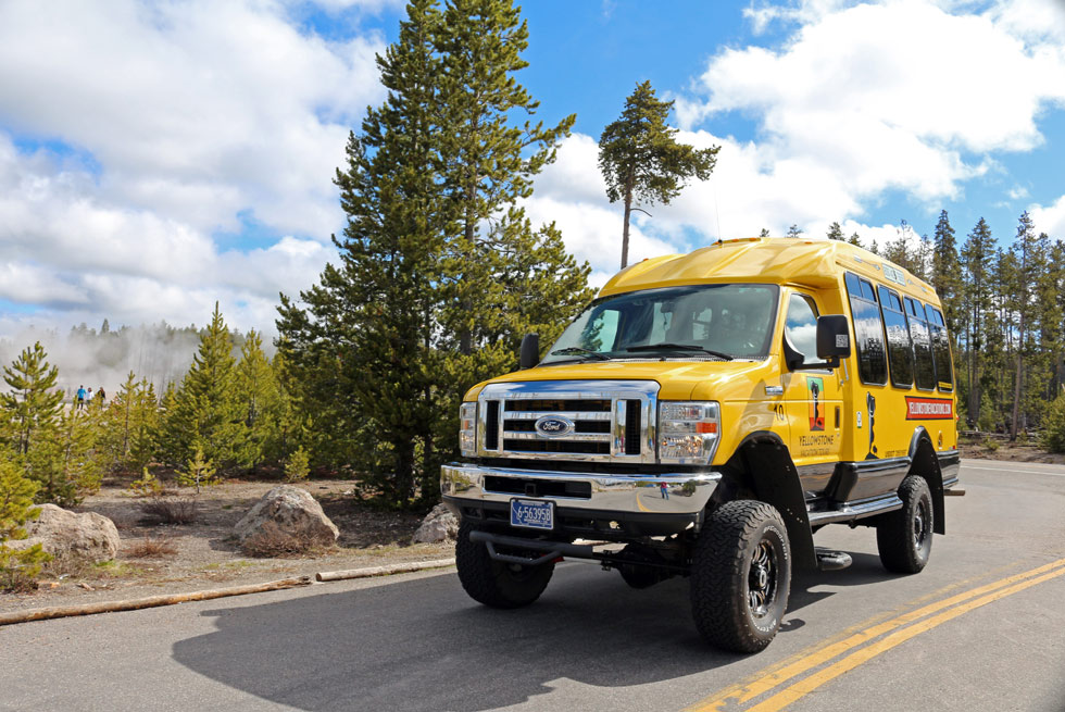 Experience comfortable coaches and knowledgeable interpretive guides with Yellowstone Vacation Tours