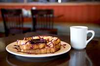 Huckleberry French Toast at The Branch Restaurant and Bar