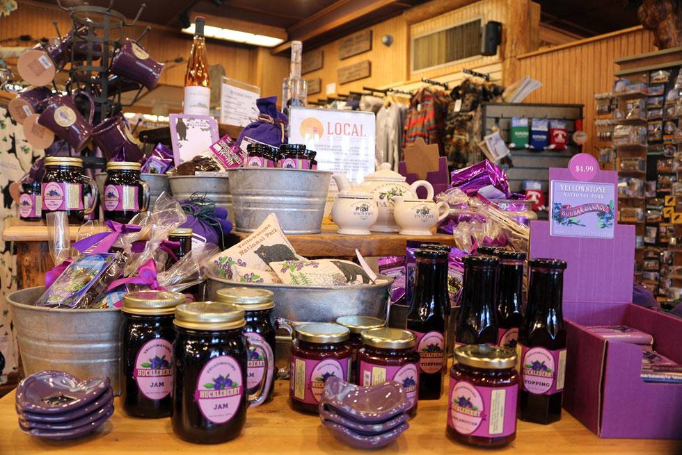 Huckleberry products at Yellowstone General Stores