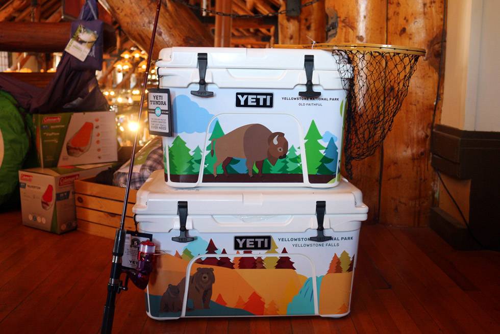Yeti coolers at Yellowstone General Stores
