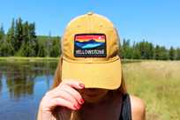 Yellow baseball hat from Yellowstone General Stores