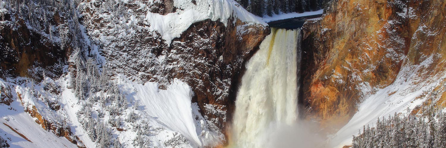 Grand Canyon of the Yellowstone in Winter