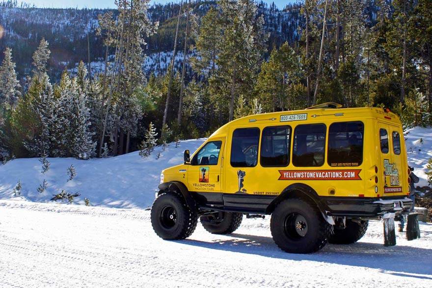 Snowcoach trips in Yellowstone National Park